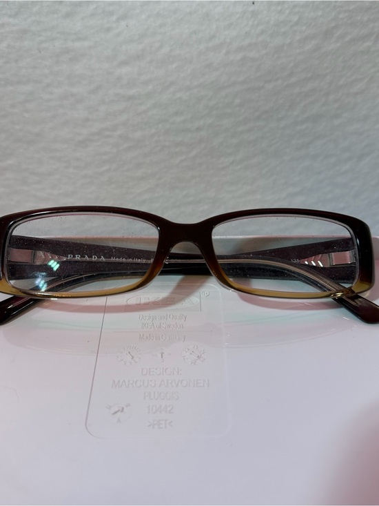 Prada VPR 06V ZXB 101 Eyeglasses Frames 50□16 135 Brown Tortoise Italy Rx Womens main image 7